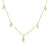 Marquise Diamond Necklace Yellow Gold