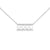 Pearl and Diamond Bar Necklace White Gold