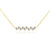 Baguette Diamond Stagger Necklace Yellow Gold