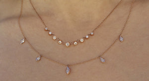 Marquise Diamond Necklace White Gold
