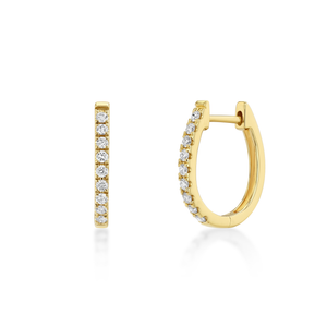 14K GOLD NATURAL DIAMOND HOOP EARRINGS – 15mm