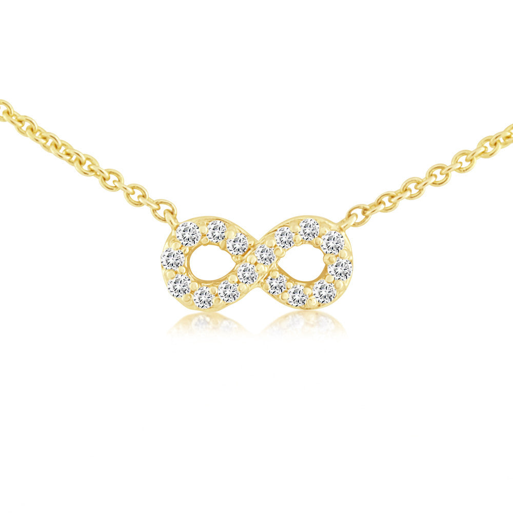Tiffany & Company Infinity Platinum and Diamond Pendant Necklace - Diamond  Exchange USA