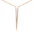 Diamond Dagger Necklace Rose Gold