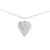 Diamond Double Heart Necklace White Gold
