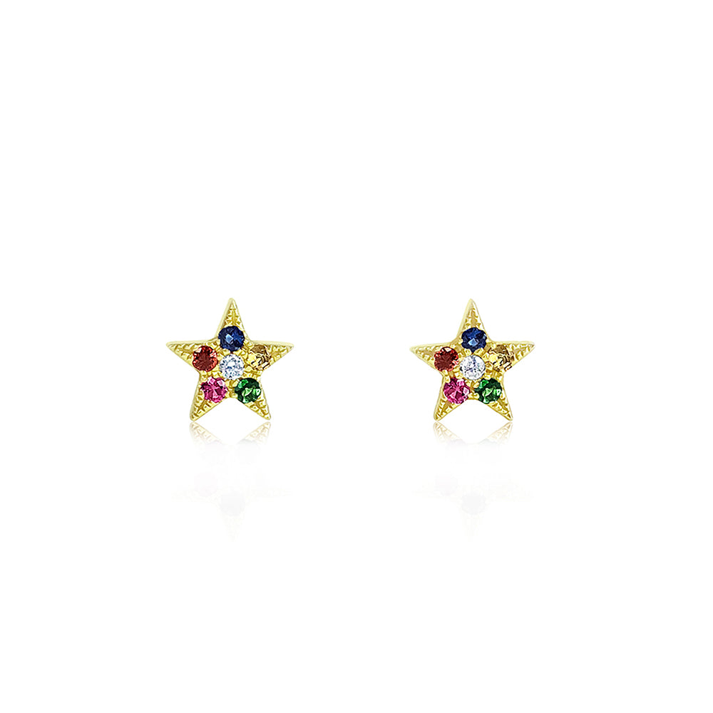 Rainbow 2025 star earrings