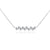Baguette Diamond Stagger Necklace White Gold