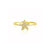 Diamond Starfish Ring Yellow Gold