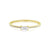 Horizontal Baguette Diamond Ring Yellow Gold