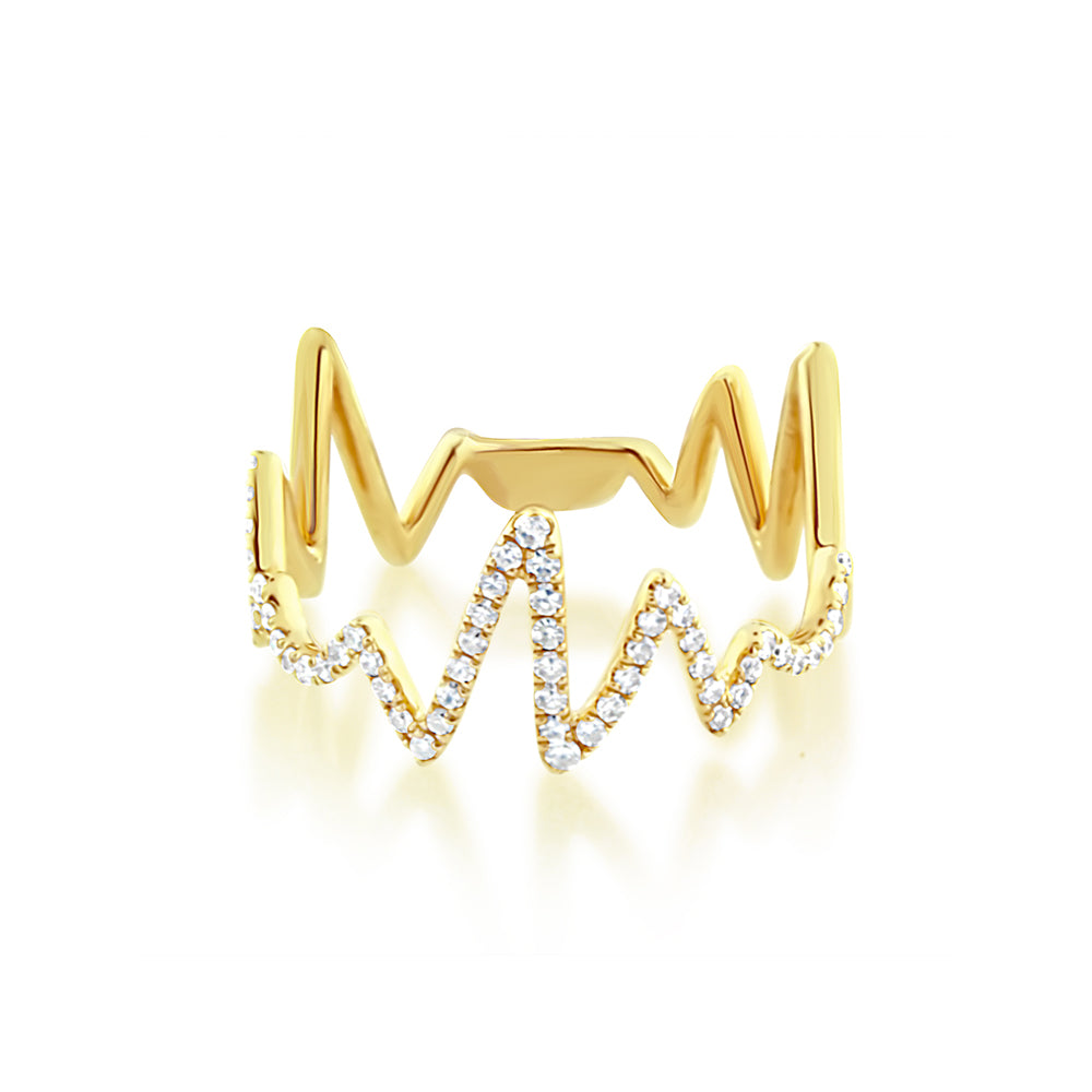Heartbeat Ring 14K Yellow Gold | Kay Outlet