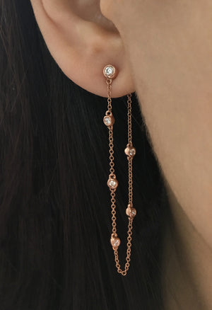 Gold Chain Tassel Earrings | Handmade by Libby & Smee