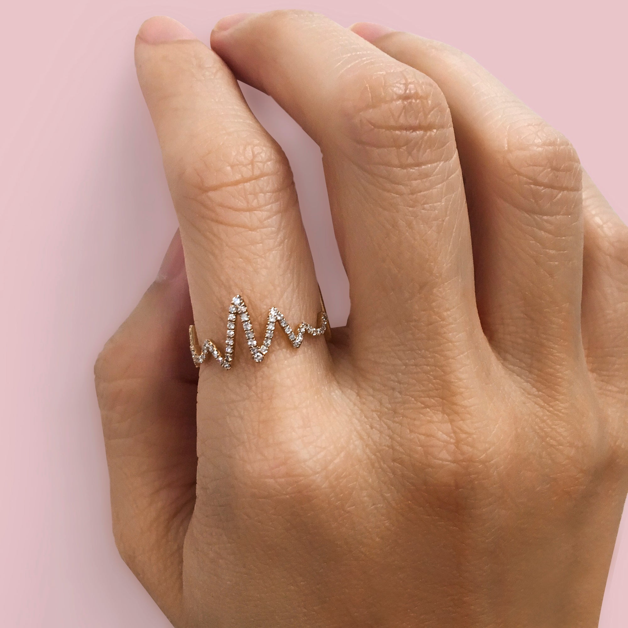 luijewelry heart ring 11号 Heart Shaped Rose Quartz Ring | LUO