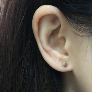 Diamond Spike Stud Earrings White Gold